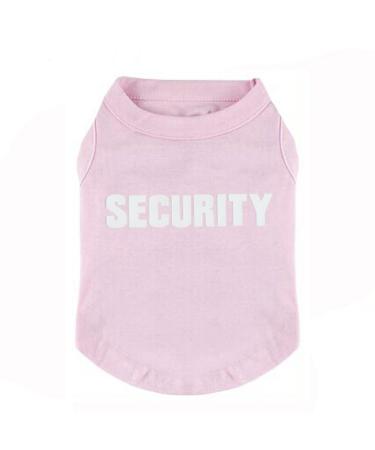 Dog shirt T-shirts puppy summer clothing dog tank top vest security sweat shirt for small dog medium dog cat (s pink) s pink
