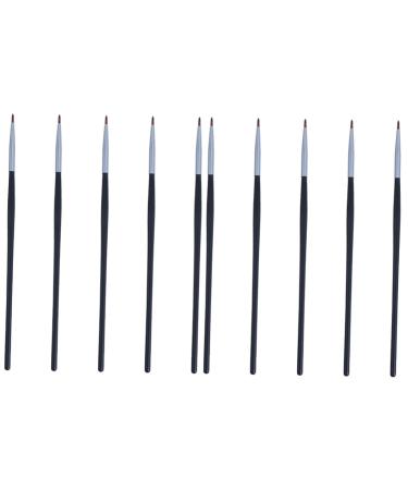 POPETPOP 10 Pcs Fine Eyeliner Brush Gel Eyeliner Pencil Lip Liner Brushs Lip Mask Brush The Brush Lip Makeup 18x0.4cmx2pcs Blackx2pcs
