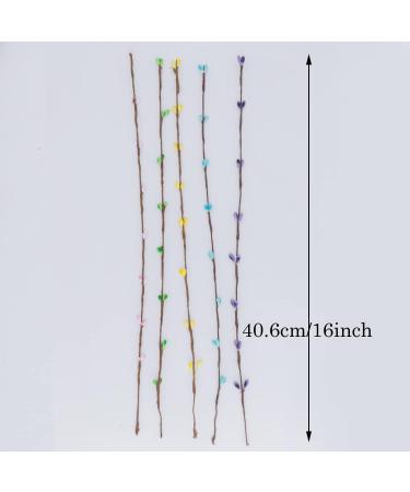 Kunjocy 100PCS Artificial Easter Pip Berry Picks - Colorful Spring Floral Sprays for Easter Craft Wreaths and Decor - Buy Online on GoSupps.com