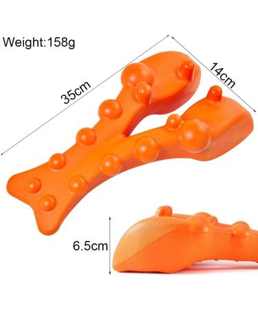 MSpebec Trigger Point Massager - Effective Massage Device for Neck & Shoulder Pain Relief | Orange Therapy Tool - Buy Online on GoSupps.com