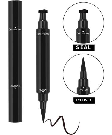 AmourGlint 2in1 eyeliner stamp & kajal pen doublesided eyeliner with waterproof mascara formula perfect cateye look with leftright stamping dirtresistant application pink 35 g Pink 35 g 1er Pack - Buy Online on GoSupps.com