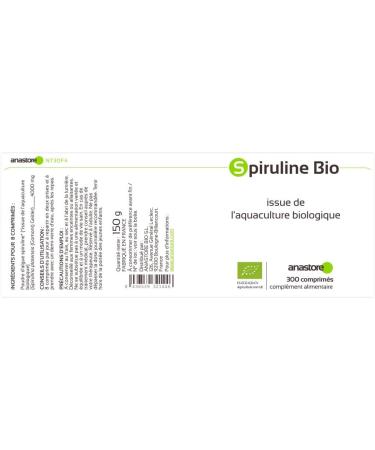 Organic Spirulina * 500 mg / 300 Tablets * From Organic Aquaculture * Antioxidants Cardiovascular Deficiencies Energy Emotional Balance Immune Sports Performance Weight - Buy Online on GoSupps.com