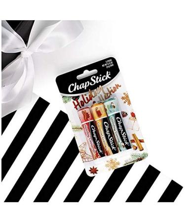 Chapstick Holiday Collection 2017 Pack of 3 Holiday Cinnamon Caramel Creme & Holiday Cocoa 0.15 Oz Ea - Buy Online on GoSupps.com