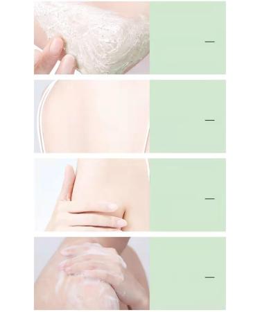 Gel douche exfoliant naturel 250 g corps mains et pieds doux et hydratant convient aux femmes claircissant taille unique vert - Buy Online on GoSupps.com
