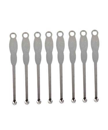Stainless Steel Ear Spoon 100pcs Ear Spoon Ear Cleaner Ear Pick Silver Small Gift Stainless Steel Wax Curette Stainless Steel Ear Spoon Ear Pick