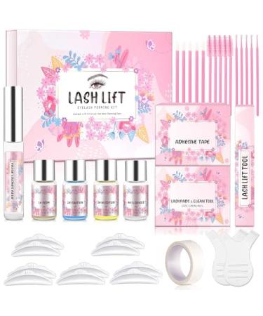 Professional Lash Lift and Eyelash Perming Kit for Stunning Curled Lashes Kit with Precision Tools for Achieving Stunning Curled Lashes - Long Lasting