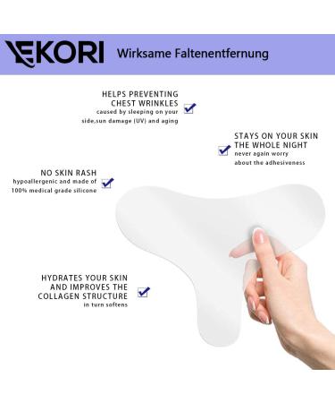 Decollete Anti-Wrinkle Pads | Reusable Medical Silicone Patches for Chest Eye & Forehead Wrinkles - Shop Now! - Buy Online on GoSupps.com