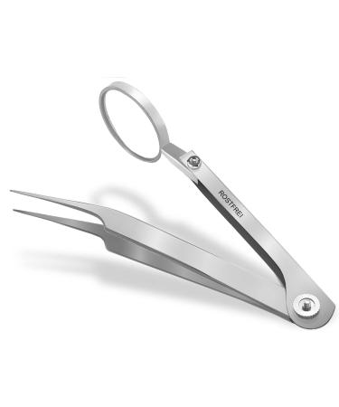 Professional tick tweezers-tick pliers tick remover tick gripper tick hook (13.4 cm)