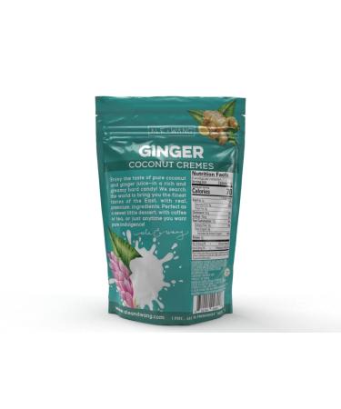 ALE + WANG Ginger Coconut Cremes Hard Candy | Made with Natural Ginger Juice and 100% Pure Coconut Milk | Great Alternative to Chocolate  Caramel  and Toffee (1-Pack) 3 Ounce (Pack of 1) - Buy Online on GoSupps.com
