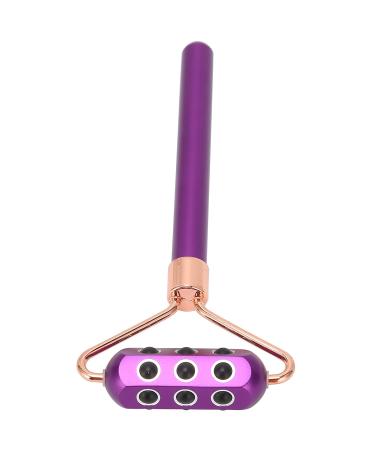 18 Germanium Stones Face Massage Roller - Portable Facial Care Tool for Home & Gifts | Purple - Buy Online on GoSupps.com