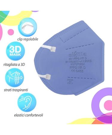 Buy Rotoform FFP2 Masks - 5-Layer Colorful Protection CE2233 Certified BFE 94% EN 149:2001+A1:2009 International Shipping Available - Buy Online on GoSupps.com