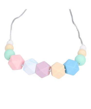 Baby Teething Necklace | Hand Teethers for Babies 0-6 Months | 100% Safe Food Grade Silicone Teether for Infants | Newborn Baby Teething Aid (Style 1) - Buy Online on GoSupps.com