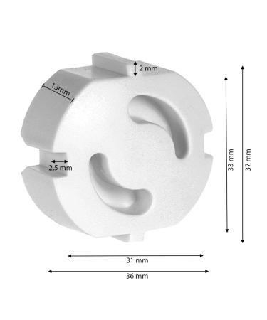 Offgridtec 12 PCS Child Safety Lock - Socket Protection Pluggable Caps White - Safe & Secure Socket Cover for Kids - Buy Online on GoSupps.com