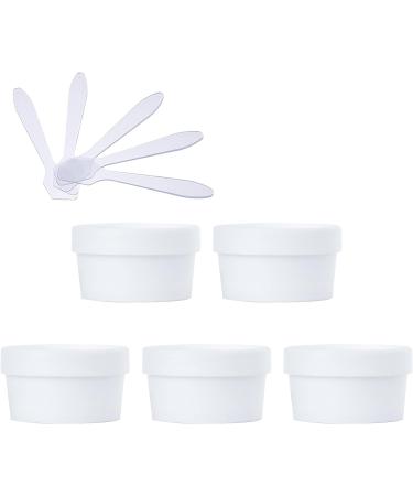 empty jars with lids cosmetic jar B0CL9KHB4R5 PC 200ml Pink Mask Mixing Bowl Empty 200g Plastic Storage Jars with Inner Liner for Storage Body Hand Face Cream Lotion Gel 5X Spatula (Color : Geel Si