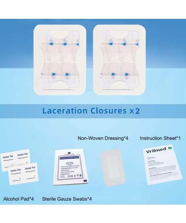 Vrilmed Zip Sutures Wound Closure Device - Non-Woven Fabric Butterfly Bandages for First Aid Laceration Repair - Scar-Free Wound Care - Spec 03 - Buy Online on GoSupps.com