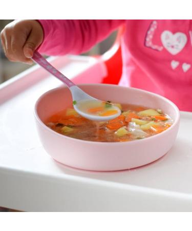 Doidy Bowl and Sippy Cup Set - Slanted Design for Easy Training - Non-Slip Silicone Bowl - Weaning Gift for Babies and Toddlers (Pink) - Buy Online on GoSupps.com