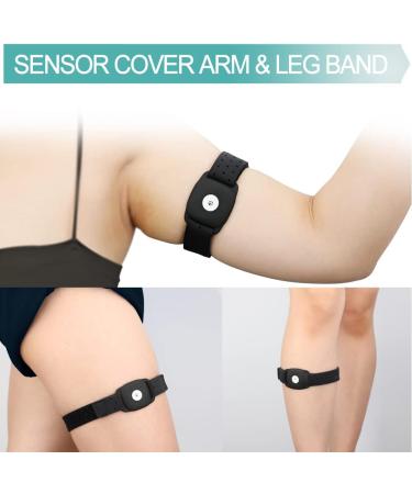 Adjustable Diabetic Armband for Freestyle Libre 1 2 & 14 Days - Silicone Sensor Cover Arm Band for Adults Kids - CGM Wear Protector - Black Large (1 Pack) - Buy Online on GoSupps.com