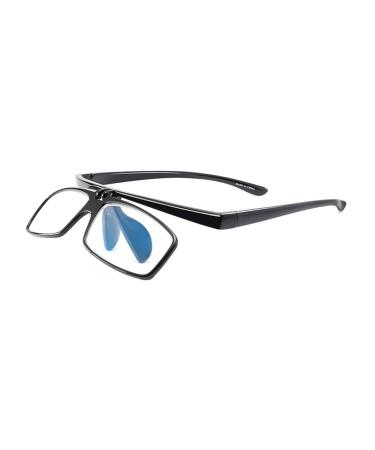 PLOPLO Flip up + Blue Light Block Reading Glasses Readers Men Women Black 1.0 x