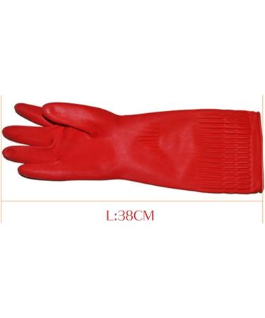 Dishwashing Gloves Red Rose Latex Gloves Extended Thickened Washing Gloves Washing Bowls Gloves Tools CH - Buy Online on GoSupps.com