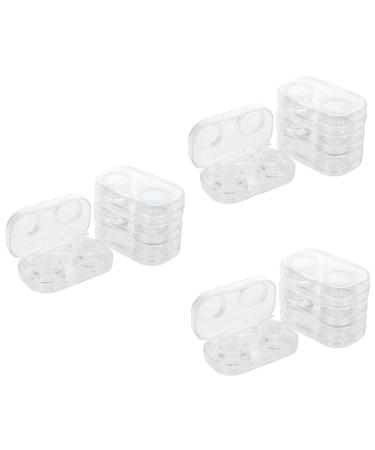 Solustre pack with 12 pieces of contact lens container LINENENETUI storage container for contact lenses glasses box glasses case for cosmetic lens storage holder cosmetics