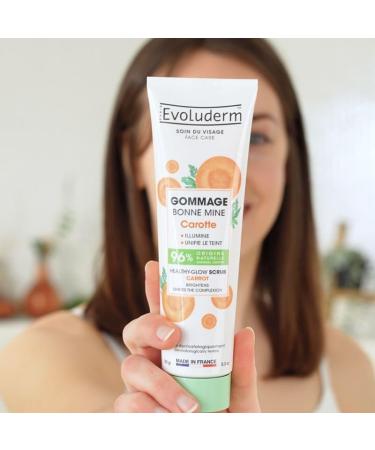  Evoluderm EVOLUDERM Carrot Radiance Scrub 150 ml 94% Naturally Derived Ingredients Vegan Made in France Pack of 2 x 150 ml - Buy Online on GoSupps.com