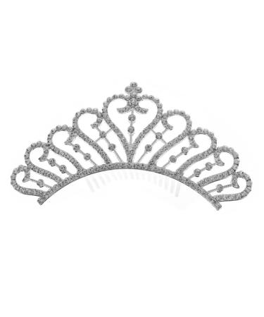 IWOWHERO Crown Side Hair Comb Girl Hair Accessories Hair Clips for Girls Wedding Comb Girls Barrettes for Hair Girls Hair Accessories Hair Pin Rhinestones Child Alloy Small Crown