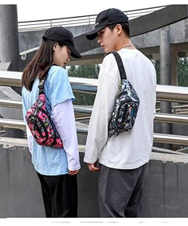 Kaiaiwluo Camo Waterproof Belt Bag | Nylon Hip Pocket for Men & Kids | Ideal for Running Hiking & Sports - 13.65 x 4.68 inches - Buy Online on GoSupps.com