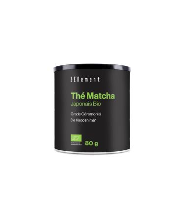 Organic Ceremonial Matcha Tea - Grown in Kagoshima, Japan - Rich in Catechins, L-Theanine and Antioxidants, 100% Natural - 80g