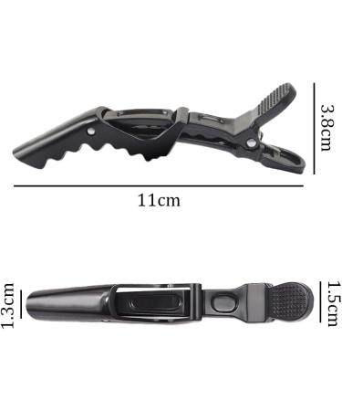 TRKETK 12 Pieces Crocodile Clips Hair Alligator Clips Professional Styling Hair Clips Hair Sectioning Clips Plastic Hair Barrettes with Nonslip Grip and Wide Teeth for Hair Salon Styling Home Use - Buy Online on GoSupps.com
