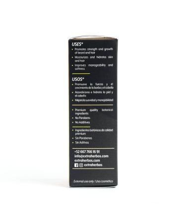 Beard and Skin Oil 30ml - 100% Natural & Organic Oil | MCT Coconut Bergamot Vitamin E | Stimulates Growth Deep Hydration Cedar Scent - Buy Online on GoSupps.com