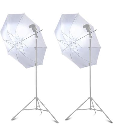 2-Pack 43-inch White Translucent Photography Umbrella Lighting Kit for Studio/Outdoor Photo and Video - (2x 43 White) - Buy Online on GoSupps.com