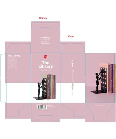 Buy Balvi Library Metal Bookend - Stylish Black Bookshelf Organizer for International Shipping - Buy Online on GoSupps.com