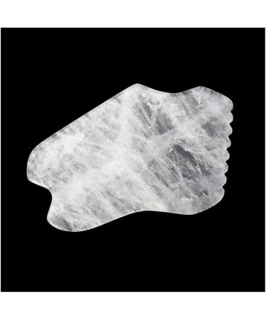 Crystal Jade Gua Sha Facial Massage Tool - Clear Quartz Scraper Board for SPA | Enhance Your Skincare Routine - Buy Online on GoSupps.com
