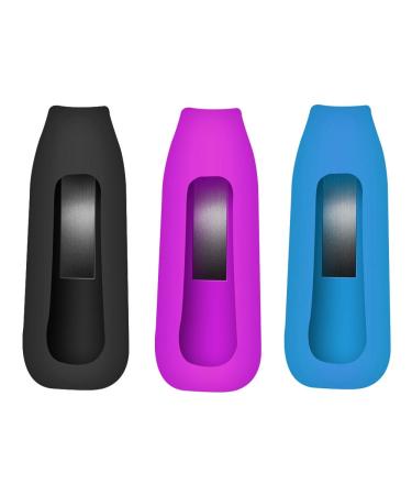 EverAct Clip Holder Compatible with Fitbit One (Set of 3) 3 Pack:BLACK BLUE PURPLE