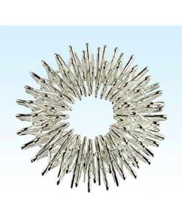 Buy Chi Enterprise Premium Massage Ring - Anti-Stress Acupressure Ring for Anxiety Relief | Silver Large | International Shipping Available - Buy Online on GoSupps.com