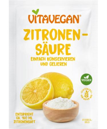  Biovegan Biovegan Citric Acid (2 x 10 g) - Buy Online on GoSupps.com