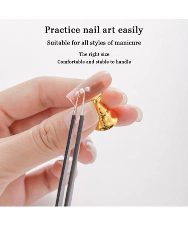 Magnetic Lotus Shape Acrylic Nail Exercise Stand Set - Reusable Clear Crystal Holders for Beginners - Purple - Buy Online on GoSupps.com