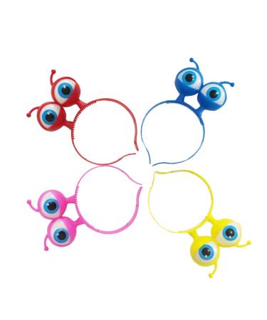 Toyvian 4-Pack Bright Headbands | Flash Glitter Big Eyes Headdress for Kids & Adults | Halloween Costume Accessories - Buy Online on GoSupps.com