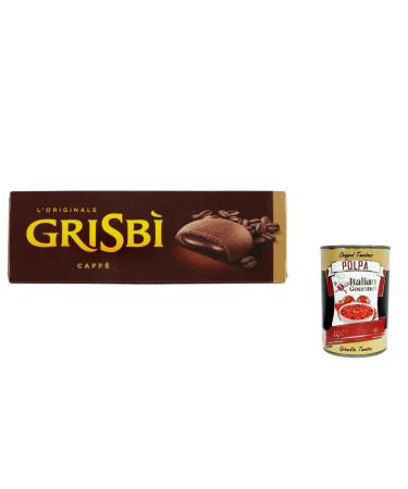 Italian Gourmet E.R. Vicenzi Grisb caff kekse Set of 6 pastries filled with sweet coffee cream 150 g + Italian Gourmet polpa 400 g
