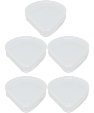 ZJchao Powder Puff Box Plastic Triangle Makeup Puff Container Transparent for Powder Rooms for Beads - Buy Online on GoSupps.com
