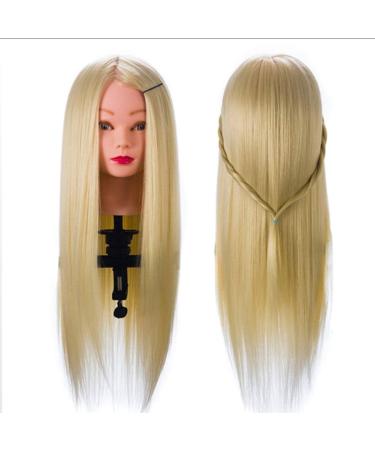 100% Human Hair Training Head with Desktop Stand - Salon Model for Hair Styling & Practice - Buy Online on GoSupps.com