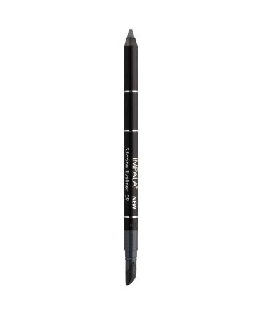 IMPALA | Waterproof Eyeliner with Silicone Matte Dark Gray Color No. 09 | Defined Line or Smudged Effect | Easy-to-Apply Creamy Texture | Intense Long-Lasting and Water-Resistant Color 09 Dark Greay Matte