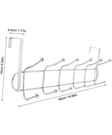 Alipis 6 Hanger Home Rack Storage Organizer Cabinet Clothes Stainless Door Hooks for Steel Hook Kitchen medium As Shown - Buy Online on GoSupps.com