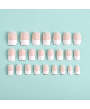Sethexy Medium French False Fingernails - Nude Pink Acrylic Press-On Nail Tips for Women & Girls - Complete Cover - Buy Online on GoSupps.com
