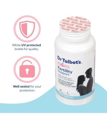 Dr. Talbot's Mom Fertility Support Multi-Vitamins - Aids Ovulation and Prepares Body for Conception - 60 Capsules - Buy Online on GoSupps.com