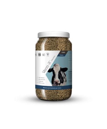 Verm-X Original All Natural Pellets for Cows. Approved for Use on Organic Farms. SupportsIntestinal Hygiene. Vet Approved.Restores and Maintains Gut Vitality. Wormwood Free Recipe.