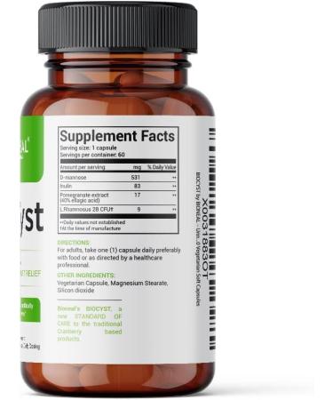 BIOCYST by BIONEAL - Urinary Tract UT Cleanse & Bladder Health - Convenient 1 Cap Daily Dosing - Quad-Action Flush for Impurities - 60 Vegetarian Soft Capsules - Buy Online on GoSupps.com