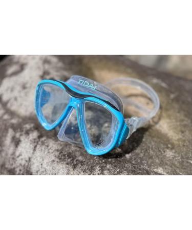 Tidal Mask - Advanced Anti Fog Scuba Diving Snorkel Mask for Adults | Wide-Angle Tempered Glass Lens | Aqua-Clear Skirt - Buy Online on GoSupps.com