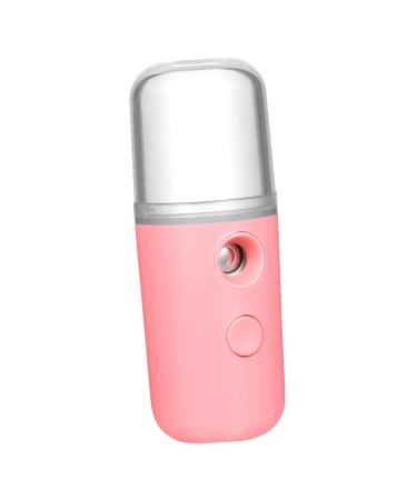BUTIFULSIC 1pc Air Moistener Nano Facial Mister Handheld Face Steamer Spa Face Humidifier Aromatherapy 14.5*4cm Pink