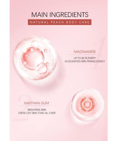 Peach Body Lotion - Hydrating Moisturizer for Dry Skin | Brightening Lightweight Formula | Improve Skin Tone - Buy Online on GoSupps.com